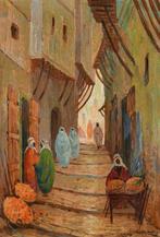 Johannes Van Der Bilt (1882-1943) - Rue á Algiers, Antiquités & Art