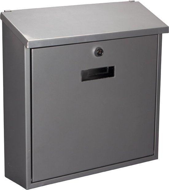 2dekans | Perel Brievenbus Monaco, wandmontage, met, Tuin en Terras, Brievenbussen, Ophalen of Verzenden