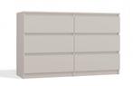 Ladekast 120cm  6 lades  creme Creme (Slaapkamer), 5 laden of meer, Verzenden, Nieuw, Overige houtsoorten