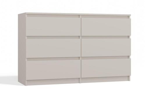 Ladekast 120cm  6 lades  creme Creme (Slaapkamer), Huis en Inrichting, Kasten | Ladekasten, Nieuw, 5 laden of meer, Overige houtsoorten