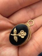 Brons, onice - Hanger - Relieksieraad rouw, circa 1800., Antiek en Kunst