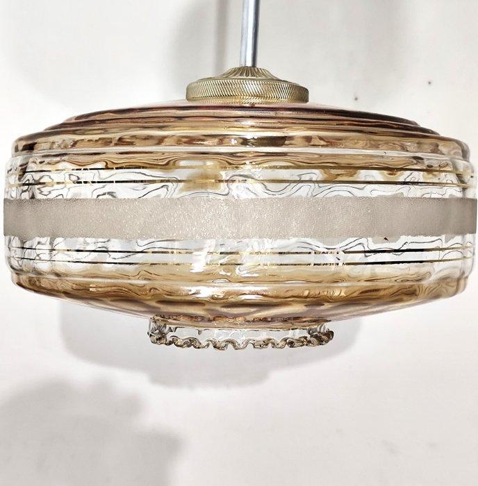 Plafondlamp - Glas - Vintage lamp, Antiek en Kunst, Curiosa en Brocante