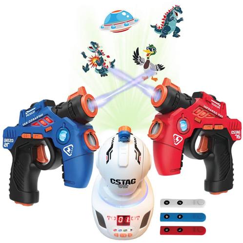 2 Mini Laserguns + Projector, Kinderen en Baby's, Speelgoed | Buiten | Actiespeelgoed, Nieuw, Ophalen of Verzenden