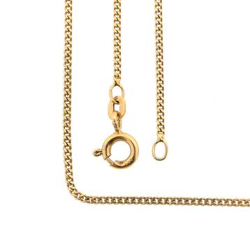 Gouden dunne gourmet schakel ketting | 56 cm beschikbaar voor biedingen
