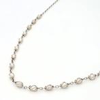 Halsketting - 18 karaat Witgoud - Parel