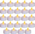 2dekans | Aurae Led Waxinelichtjes - 24x Wit - 3,7x3,8 cm -, Huis en Inrichting, Woonaccessoires | Kandelaars en Kaarsen, Ophalen of Verzenden