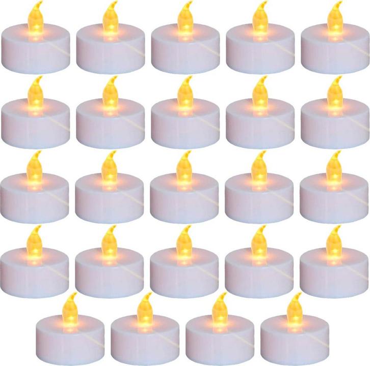 2dekans | Aurae Led Waxinelichtjes - 24x Wit - 3,7x3,8 cm -, Huis en Inrichting, Woonaccessoires | Kandelaars en Kaarsen, Ophalen of Verzenden