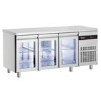 Koelwerkbank | 421L | 3 Glasdeuren (1/1 GN) | 0°C/+10°C  |, Verzenden, Nieuw in verpakking