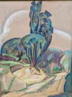 Leo Gestel (1881-1941 ) - Kubistisch landschap