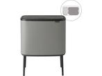 Brabantia Bo Touch Bin - Prullenbak - 11 + 23 liter -, Huis en Inrichting, Verzenden, Zo goed als nieuw