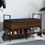 vidaXL Schoenenbank 85,5x42x57,5 cm bewerkt hout bruin, Verzenden, Nieuw