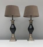 Tafellamp - Vernikkeld Messing - Twee schemerlampen