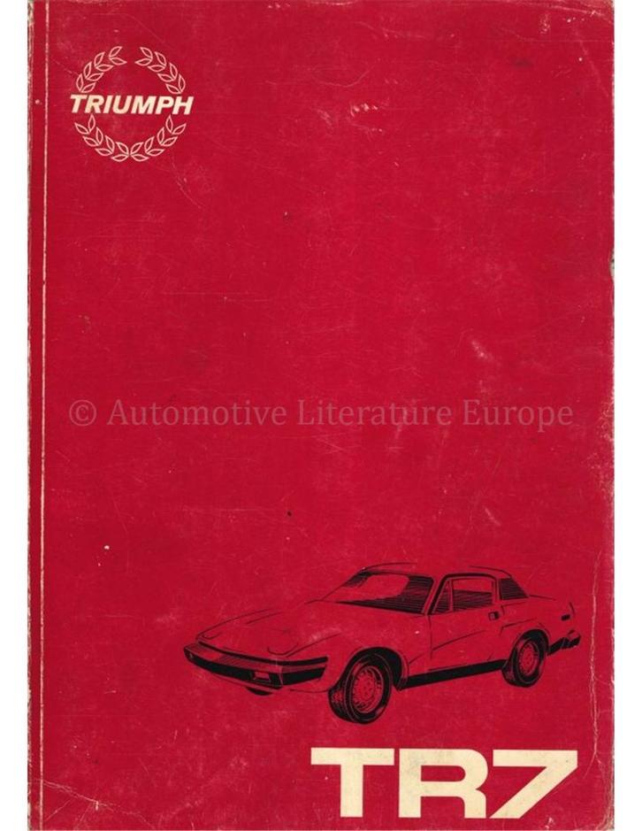 1980 TRIUMPH TR7 WERKPLAATSHANDBOEK ENGELS, Autos : Divers, Modes d'emploi & Notices d'utilisation