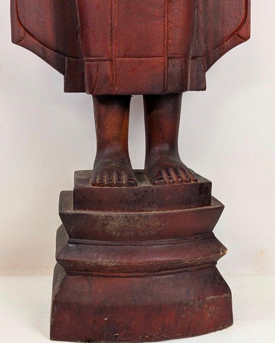 Groot standbeeld Staande Boeddha (110cm) - Beeld - Cambodja, Antiquités & Art, Art | Art non-occidental