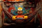 X-Art - Homer relaxing Pop Art, Antiek en Kunst, Kunst | Schilderijen | Modern