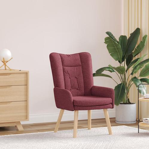 vidaXL Relaxzetel Wijnrood Stof, Huis en Inrichting, Fauteuils, Nieuw, Verzenden