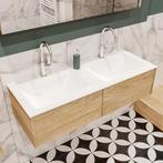 MONDIAZ LUSH 120 badmeubel washed oak 2 lades wastafel, Ophalen of Verzenden, Nieuw, Overige typen
