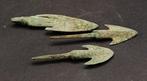 Bronstijd Brons Barbed Arrowheads - 63 mm (Zonder
