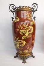 Vaas (2) - Keramiek, Brons, Messing - Luneville vazen.