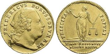 Goud-dukat Brandenburg-Preussen Pruisen Friedrich Ii 1740... beschikbaar voor biedingen
