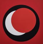 Geneviève Claisse (1935-2018) - Cercle rouge sur rouge, Antiek en Kunst, Antiek | Overige Antiek