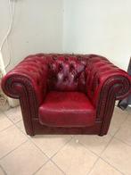 Chesterfield - Fauteuil - Cuir - Fauteuil Chesterfield, Antiek en Kunst