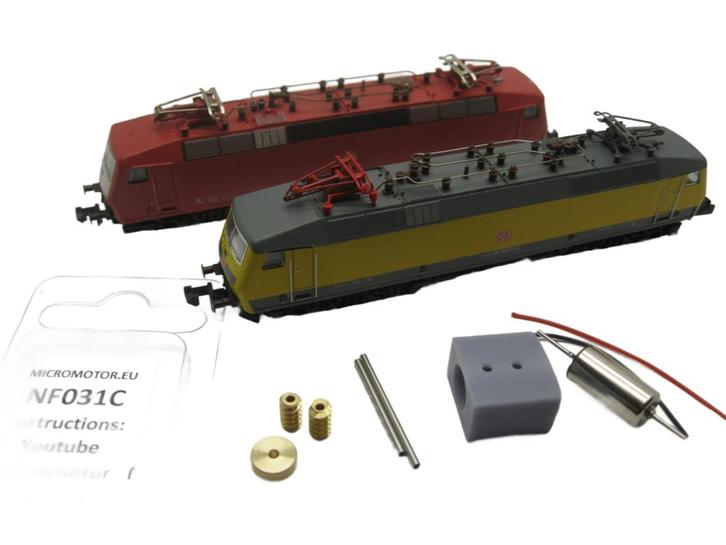 micromotor nf031C N ombouwset voor Fleischmann BR 120, Hobby en Vrije tijd, Modeltreinen | N-Spoor, Gelijkstroom, Overige typen