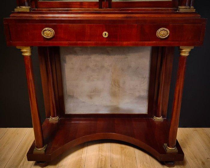 Vitrinekast - Carbon, Glas, Brons - Antica Vetrina Mogano, Antiek en Kunst, Antiek | Overige Antiek