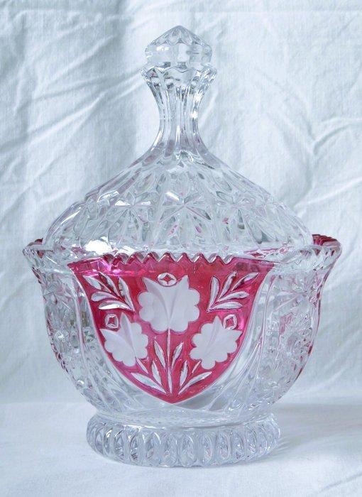 Bonbon mand (4) - Kristal - en bijpassende vazen, Antiek en Kunst, Curiosa en Brocante