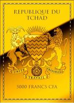 Tsjaad. 5000 Francs CFA Déesse ISIS, 1/200 Oz (Zonder