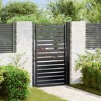 vidaXL Tuinpoort afsluitbaar 100x150 cm aluminium zwart, Tuin en Terras, Verzenden, Nieuw