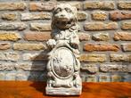 Statue, Antiek leeuw beeld / ornament met Franse Lelie op, Antiek en Kunst