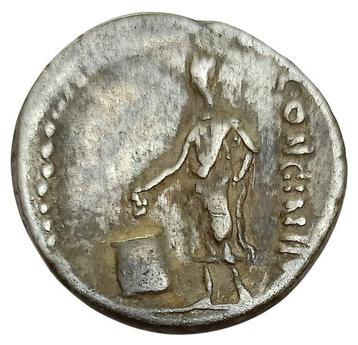 Romeinse Republiek. L. Cassius Longinus, 60 v.Chr.. Denarius
