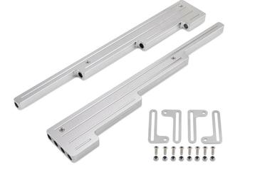Aluminium V8 stripe bougiekabel geleiders blanco, Ophalen of Verzenden