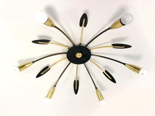Plafondlamp - Messing, Metaal - 50s Spider Lamp, Antiek en Kunst, Antiek | Verlichting