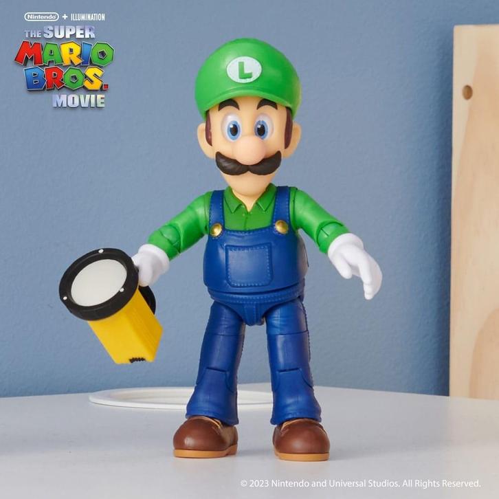 The Super Mario Bros. Movie Action Figure Luigi 13 cm, Verzamelen, Film en Tv, Ophalen of Verzenden