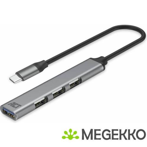 ACT USB-C hub. 3x USB-A 2.0 en 1x USB-A 3.0, Computers en Software, USB Sticks, Nieuw, Verzenden