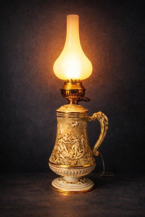 Capodimonte - Lampe de table - Porcelaine - lampe, Antiek en Kunst, Curiosa en Brocante