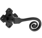 Deurklink op rozet Curl ijzer zwart, Doe-het-zelf en Bouw, Nieuw, Overige materialen, Klink of Kruk