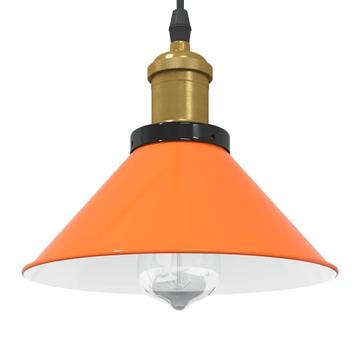 vidaXL Hanglamp in hoogte verstelbaar E27 Ø22cm metaal, Huis en Inrichting, Lampen | Overige, Verzenden, Nieuw