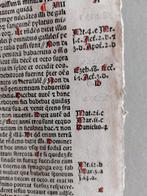 Nicolaus de Lyra - Sheet from Incunable Biblia latina (