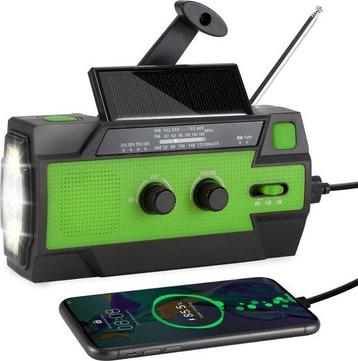Tweedekans | Solar Radio - Crank Radio 4000mAh - Solar Hand beschikbaar voor biedingen