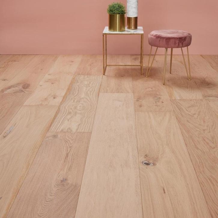 Naturel eiken lamelparket aan €24,98/m² – echte klasse, Huis en Inrichting, Stoffering | Vloerbedekking, 75 m² of meer, Parket