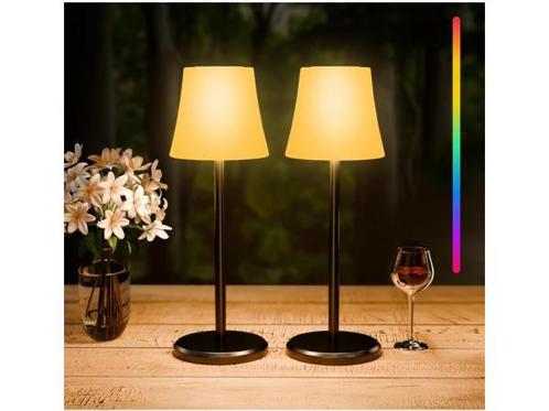 Veiling - Suright oplaadbare draadloze tafellamp 2-pack, Huis en Inrichting, Lampen | Tafellampen