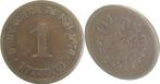 Duitsland Probe 1 Pfennig 1876 G J 001 deutlich feine Riff, Postzegels en Munten, Verzenden, België