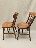 Fauteuil - Windsor Fauteuils met Gebogen Design Circa 1910 -