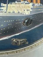 Îles Cook. 5 Dollars 2012 Titanic with original Coal from