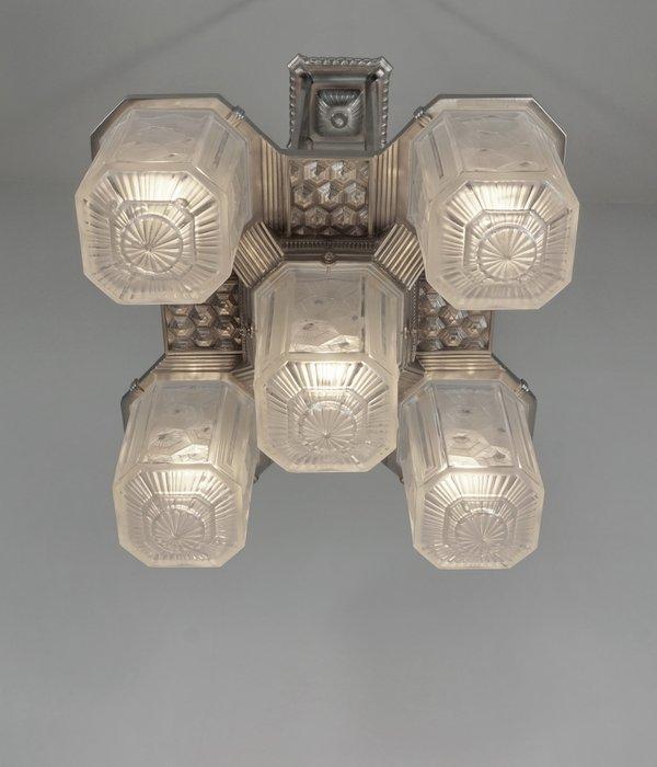 Hettier et Vincent - French art deco chandelier -, Antiek en Kunst, Kunst | Designobjecten