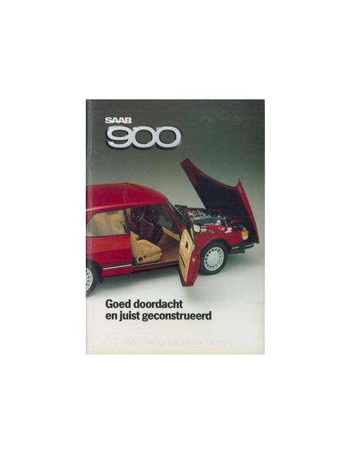 1985 SAAB 900 BROCHURE NEDERLANDS, Boeken, Auto's | Folders en Tijdschriften, Ophalen of Verzenden