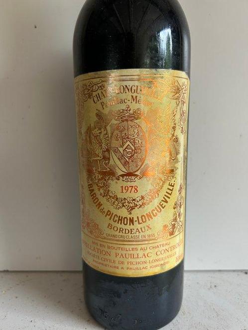 1978 Château Pichon Longueville Baron - Bordeaux, Pauillac, Verzamelen, Wijnen
